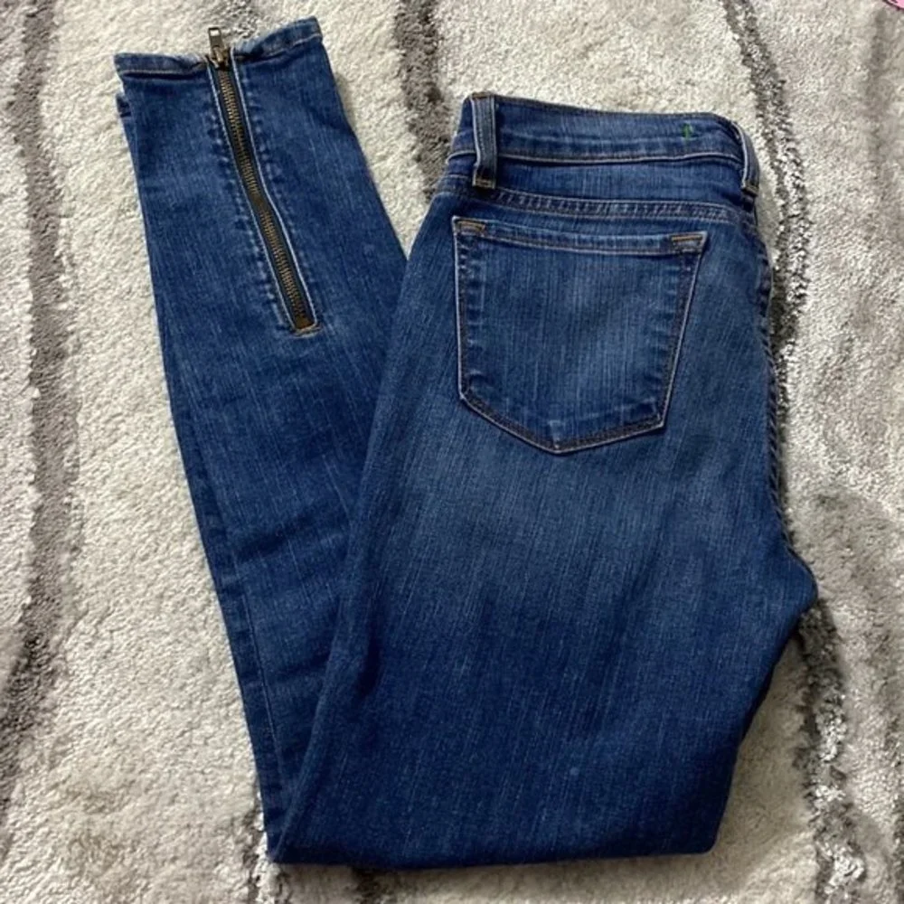 J BRAND Jeans Antigua Cropped Jeans Size 26 Zipper Back Summer Y2K Capri